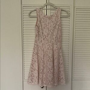 Elegant Pink Lace Dress